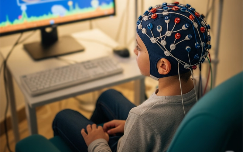 Neurofeedback infantil com EEG